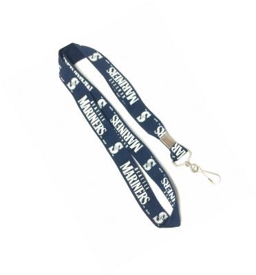 China Custom Polyester Name Badges Keychain Necklace Strap With Swivel J Hook for sale
