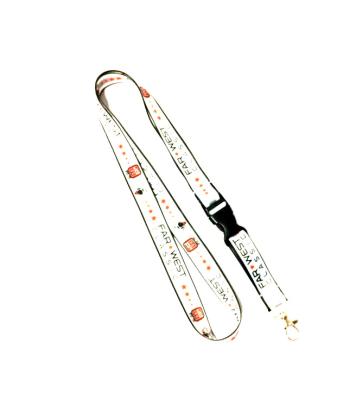 China Classic Music Polyester Dye Sublimation Lanyards with Heat Transfer Printing for sale