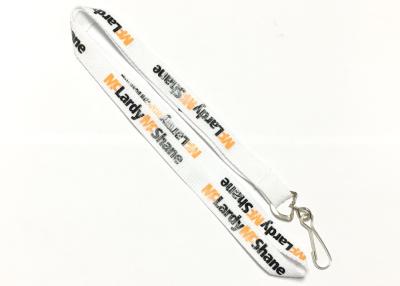 China Employee Company Custom Neck Lanyards White Background Silk Screen Printing for sale