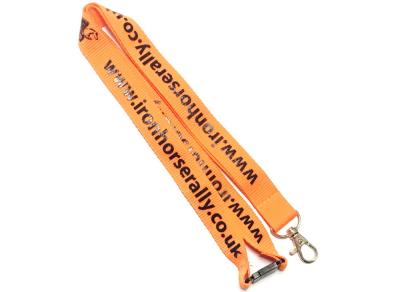 China Polyester Custom Printed Lanyards , Heat Transfer Lanyards With Silk Screen Printing for sale