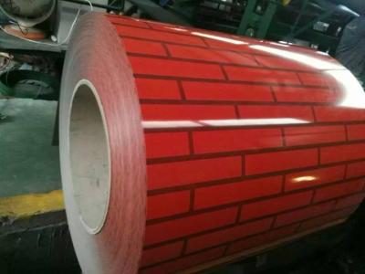 China Brick Grain Wall Panel Coated 0.15mm Galvanized Steel Coil Dx52d Dx53d for sale