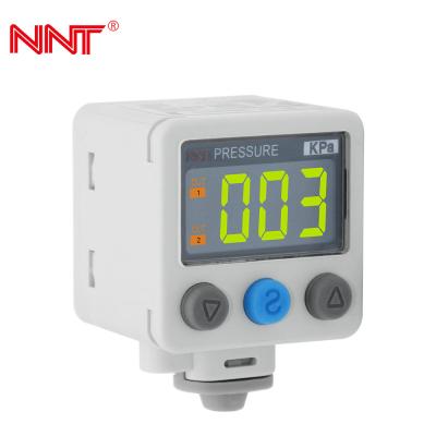 China Adjustable Digital Air Pressure Switch NPN Open Collector with 2 Color Display for sale