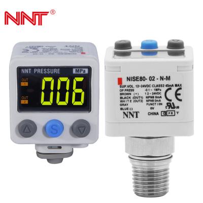 China -100kpa~2mpa Pneumatic Pressure Sensor Switch 80A NPN PNP Display for sale