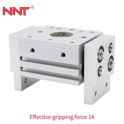 China Mechanical Pneumatic Finger Gripper , 0.1~0.6MPa Pneumatic Rotary Actuator for sale