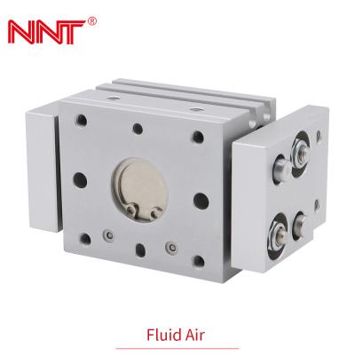 China Opening Closing Gear Small Pneumatic Cylinder 0.01mm Repeatability for sale