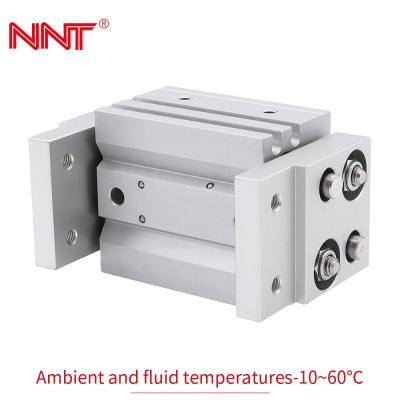 China Linear Guide Pneumatic Cylinder Wide Opening Air Gripper MHL2 Series for sale