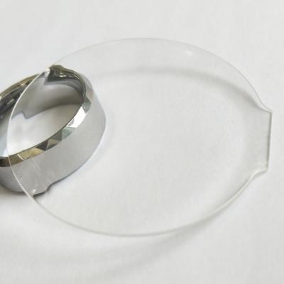 China OEM High Quality Curved Clear Irregular Shape Chemical Strenghten Glass for Smart Watch for sale