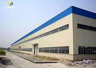 China Solid H Shape Steel Beam Metal Buildings , Industrial Heavy Duty Steel Building for sale