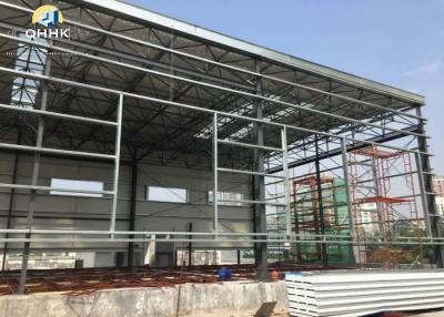 China Custom Steel Structure Buildings With Steel Color Sheet Roof / Wall Panel for sale