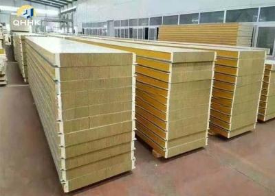 China 75mm 100mm rock wool sandwich panel for sale