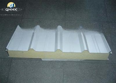 China Conductividad termal baja del revestimiento del panel de bocadillo de Rockwool del metal en venta