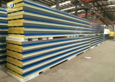 China Flat Metal Sandwich Panels Fire Resistance Smooth Edge Length Customized for sale