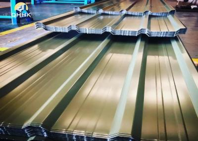 China 0.2mm-4mm Corrugated Metal Roof Panels Corrosion Resistant for sale