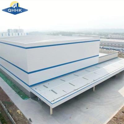 China Color de personalización de acero estructural almacén con canopy de descarga en venta