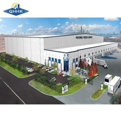 China Q355B Steel Frame Warehouse Construction Cold Storage Building Seismic Safety for sale
