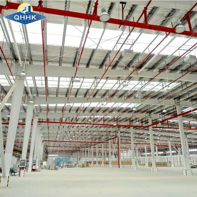China Q355B Prefabricated Metal Warehouse Construction Steel Structure Seismic Robustness for sale