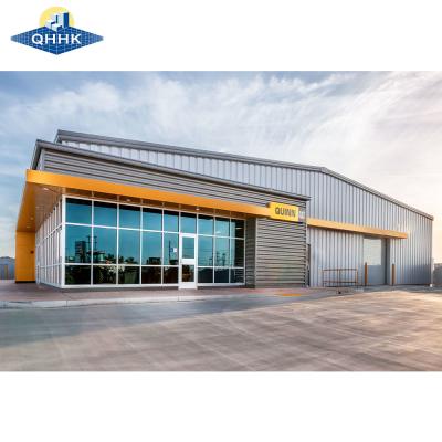 China WSF Customized Prefabricated Steel Building With Color Steel Sheet Roof Gutter zu verkaufen