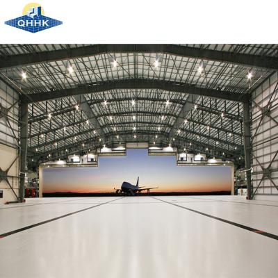 China Q355 H Balkenmetall Portalrahmen Gebäude Stahlkonstruktion Hangar zu verkaufen