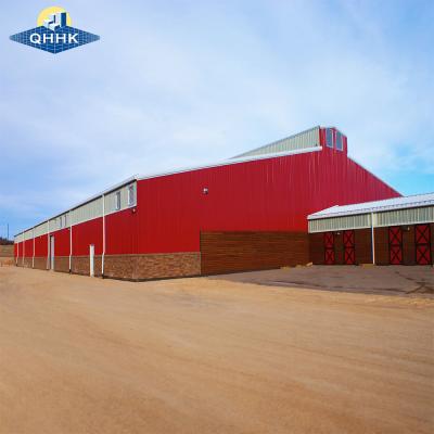 China Gable Single Slope Double Slope Structure Clear Span Metal Agricultural Buildings for sale
