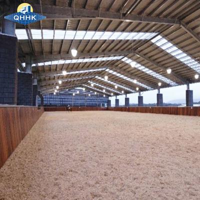 China Functional Walless Equestrian Arena Agricultural Steel Frame Buildings With Daylight Panels for sale