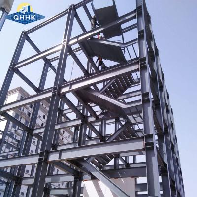 China High Seismic Resistance Prefabricated High Rise Buildings Q355b Steel Structure for sale