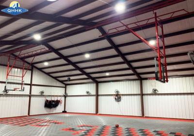 China Anticorrosion Paint Prefabricated Steel Structure Indoor Basketball Stadium / Rugby Stadium for sale