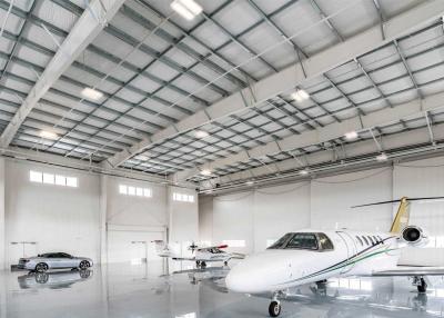 Cina Steel Framed Structures Prefabricated Metal Airplane Hangar Kits With Office Platform in vendita