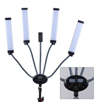 中国 大広間/鉱泉の二重腕LEDはまつげ延長のための軽い4本の腕の美ランプを満たす 販売のため