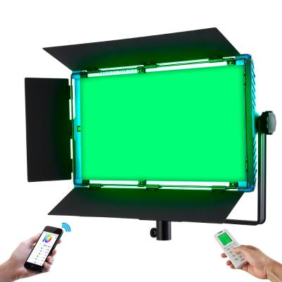 China 180W RGB Full Color LED Panel Video Light Kit DMX Stepless Dimming Professional Studio Lighting Bluetooth App for sale