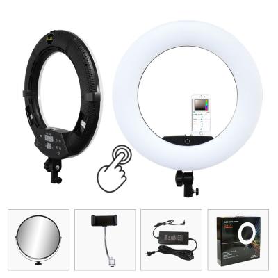 China Touch Screen 18 Inch LED Ring Light FA Series 96ra FA-480II Circle Makeup Light for sale