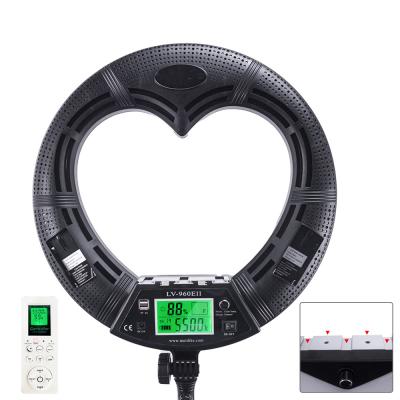 China 96W Yidoblo Heart Shaped Led Ring Light , Wireless Stand Selfie Ring Light for sale