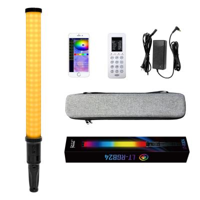 China DMX RGB 360 Colors Photography Video Tube Light Stick Rechargeable Built - In Battery 2ft for sale