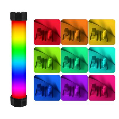 China Pocket Carry 6w Color Changing Led Tube Light 2700k 7500k Full Color Rgb Outdoor Video Lighting Kit for sale