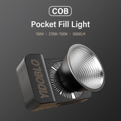 China 100w Full Power Bi Color Cob Led Camera Light 30000lux bowen mount en venta