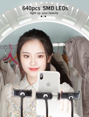 Китай Yidoblo 22'' FE-640ii 100W 10000LM Battery Powered Youtube Studio RingLight Mirror BI-COLOR Ring Lamp LED Light продается