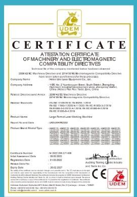 CE - Hebei Immediate Laser Equipment Co., Ltd