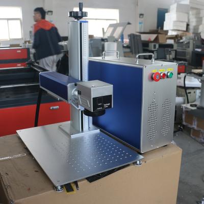 China 2023 Mini Portable Metal Fiber/CO2 UV Raycus/Max/Ipg Jpt/Mopa Laser Marker Engraver Etching Marking Machine for sale