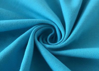 China 4 trama da tela do jérsei do Spandex do algodão 5% do estiramento 95% da maneira a única fez malha a tela para o vestido à venda