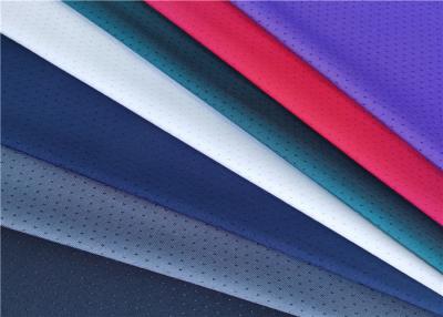 China Solid Colour 200gsm Sports Mesh Fabric Polyester Spandex For T Shirt for sale