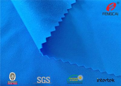 China Custom 80 Nylon 20 Spandex Swimwear Fabric , Blue Nylon Tricot Fabric 190GSM for sale