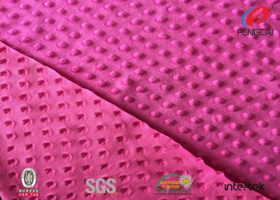 China Red Polyester Minky Blanket Fabric , Star Minky Fabric 31 Colors Available for sale