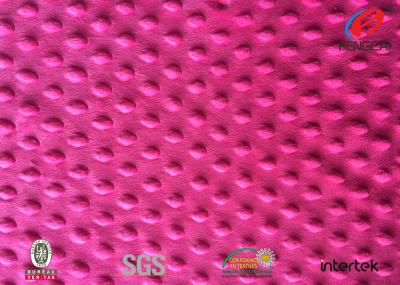 China Coral Polyester Minky Plush Fabric Baby Blanket Material Fire Retardant for sale