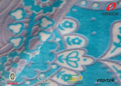 Chine Tissu 100% de velours de polyester de tissu de peluche de Minky de burn-out d'impression florale pour le textile à la maison à vendre
