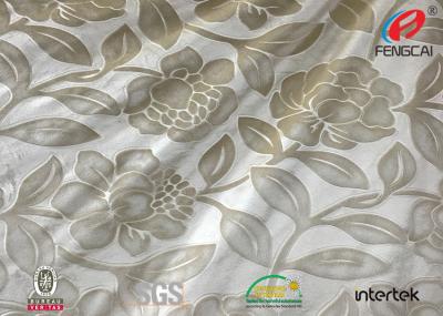Chine Rétrécissement matériel de sofa de velours imprimé par fleur de Digital de tissu de velours du polyester 100 bas à vendre