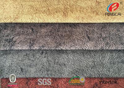 Chine Rouille de largeur imprimée par coutume du tissu de tapisserie d'ameublement de velours de sofa 140-150cm anti à vendre
