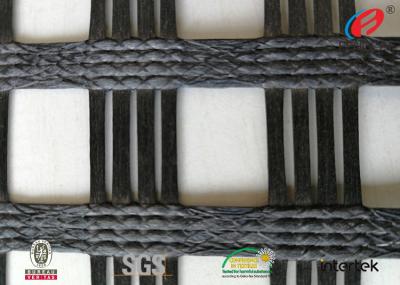 China Polyester  Geogrid Reinforcing Fabric Retaining Wall Material Bitumen Coating for sale