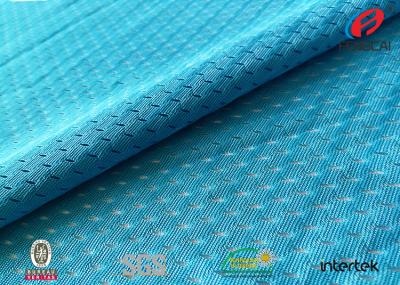 China 100% Polyester Durable Breathable Sports Mesh Fabric For Soccer Uniforms / Shorts for sale