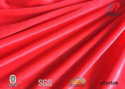 China Pink PFD Solid Spandex Velvet Fabric For Lady Garment / Home Textile 1mm Pile for sale