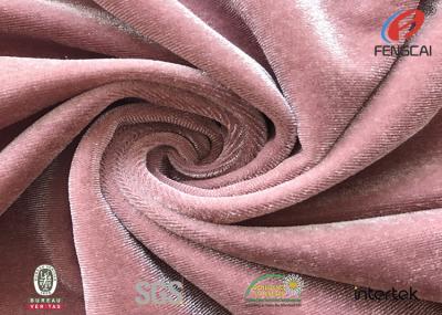 China Bright Shiny Korea Plush Velvet Fabric , 4 Way Stretch Soft Velboa Fabric for sale
