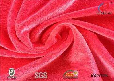 China Dry - Fit Polyester Velvet Upholstery Fabric , 4 Way Stretch Velvet Fabric 75D/40D for sale